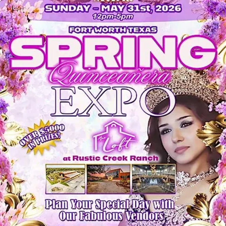 2026 Fort Worth Spring Quinceañera Expo at Rustic Creek Ranch