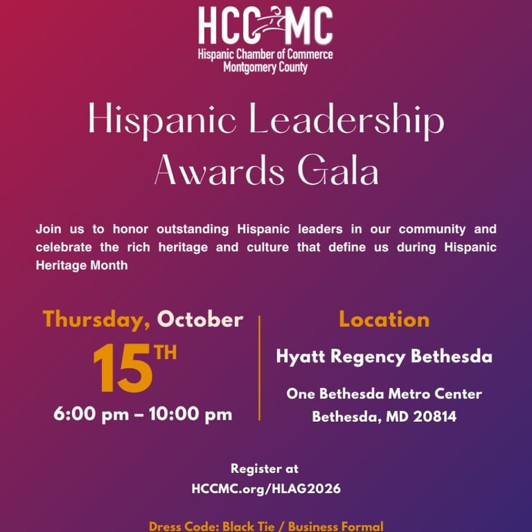 2026 HCCMC Hispanic Leadership Awards Gala