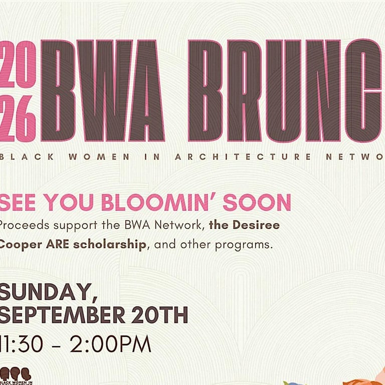 2026 NC Black Women Architecture (BWA) Brunch