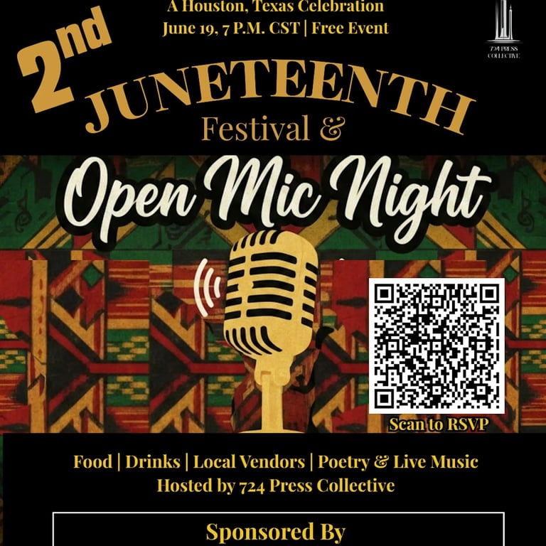 2nd Annual Roots & Rhythm: Juneteenth Open Mic & Festival
