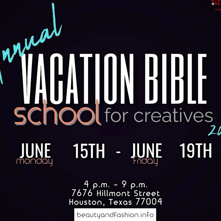 2nd Annual Vacation Bible School for Creatives