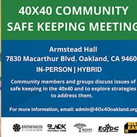 40x40 Community Safe Keeping Meeting