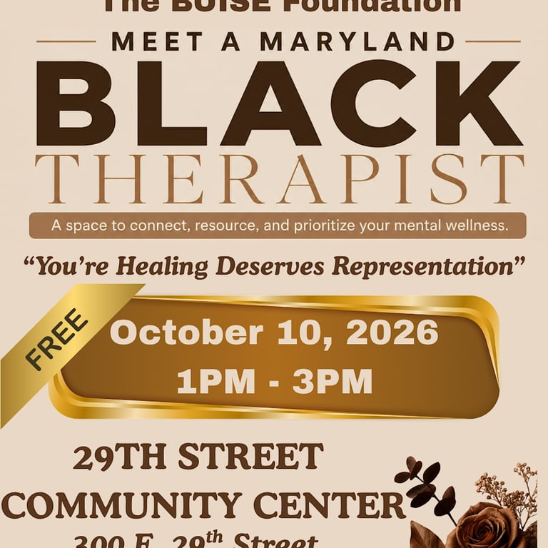 4th Meet A Maryland Black Therapist