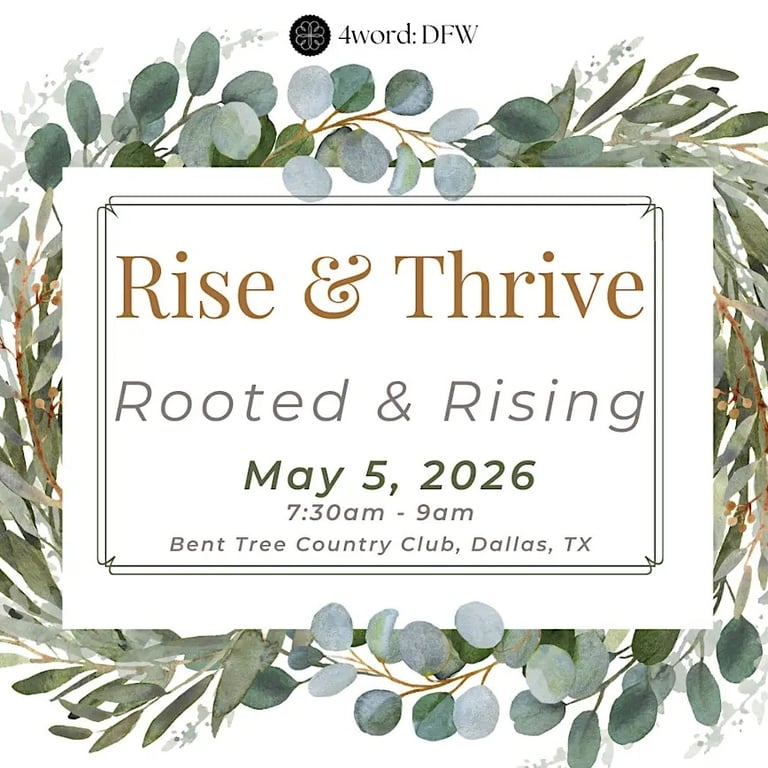 4word: DFW Dallas - Rise and Thrive - (CGP1002)