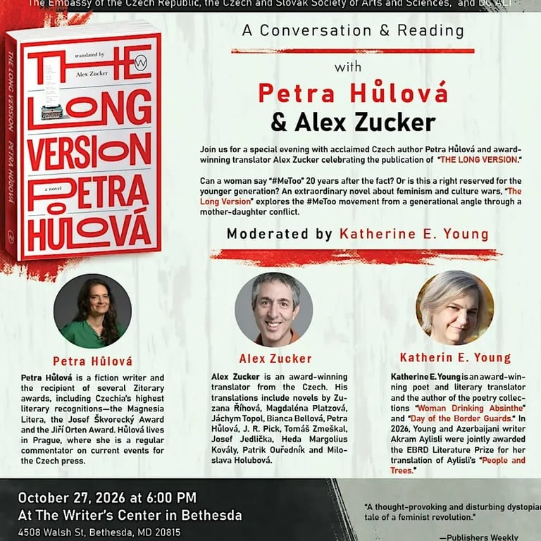 A Conversation with Petra Hůlová and Alex Zucker