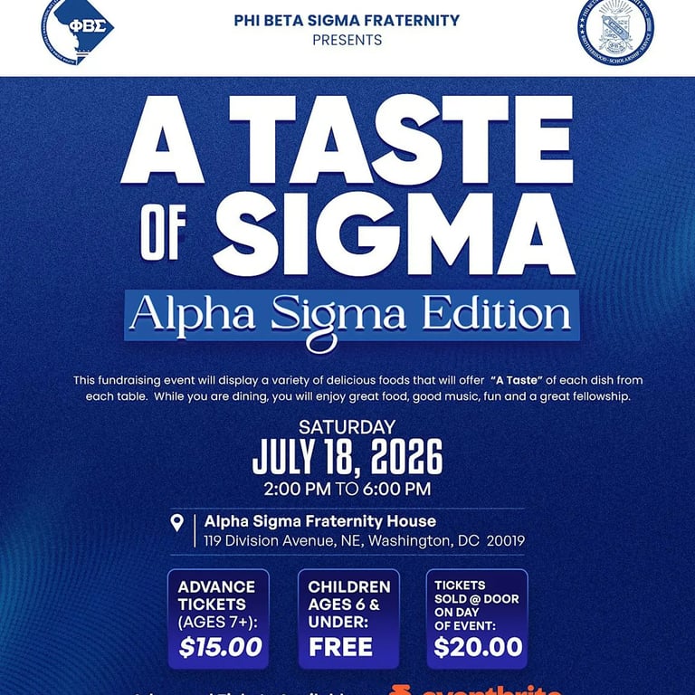 A Taste Of Sigma Alpha Sigma Edition - Food Festival Fundraiser
