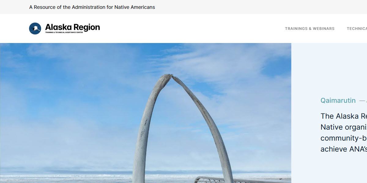 Administration for Native Americans Alaska Region -  industry in  