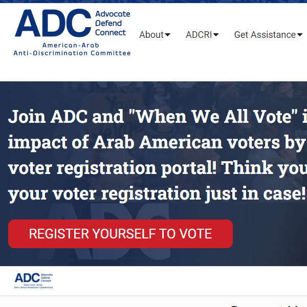 Advocate Defend Connect American Arab Anti-Discrimination Committee - Arab category in Washington DC