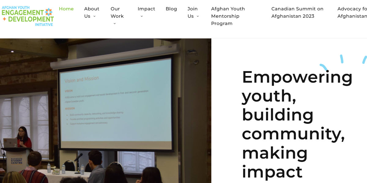 Afghan Youth Engagement and Development Initiative -  industry in Toronto ON