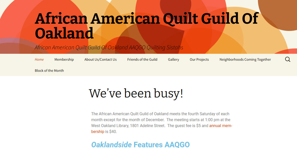 African American Quilt Guild of Oakland -  industry in Oakland CA