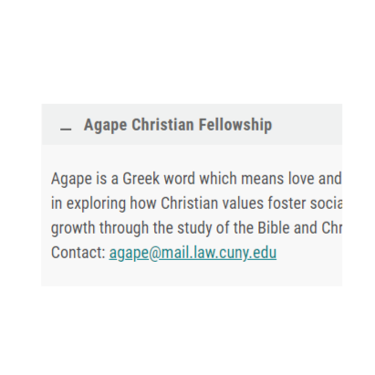 Agape Christian Fellowship at CUNY -  industry in Long Island City NY