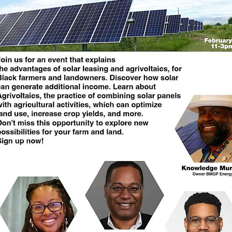Agrivoltaics Benefits for Black Farmers and Landowners