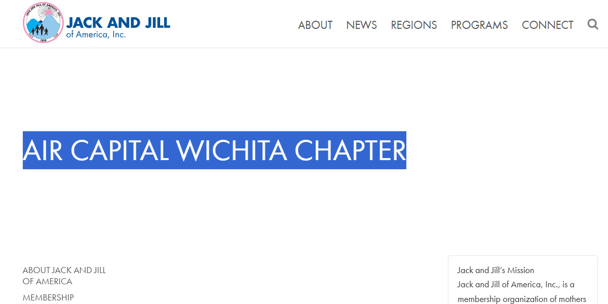 Air Capital Wichita Chapter of Jack and Jill of America, Incorporated -  industry in Wichita KS