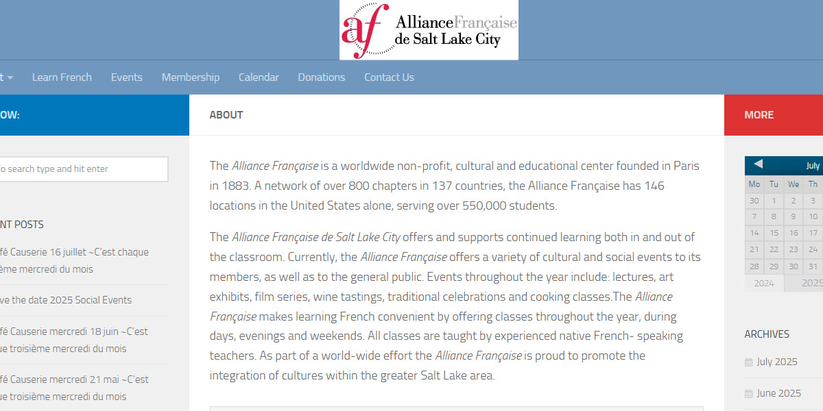 Alliance Francaise de Salt Lake City -  industry in Salt Lake City UT