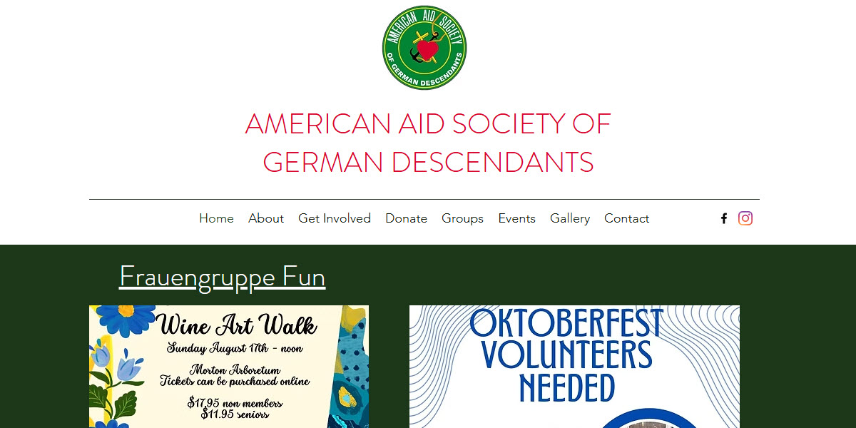 American Aid Society of German Descendants -  industry in Chicago IL