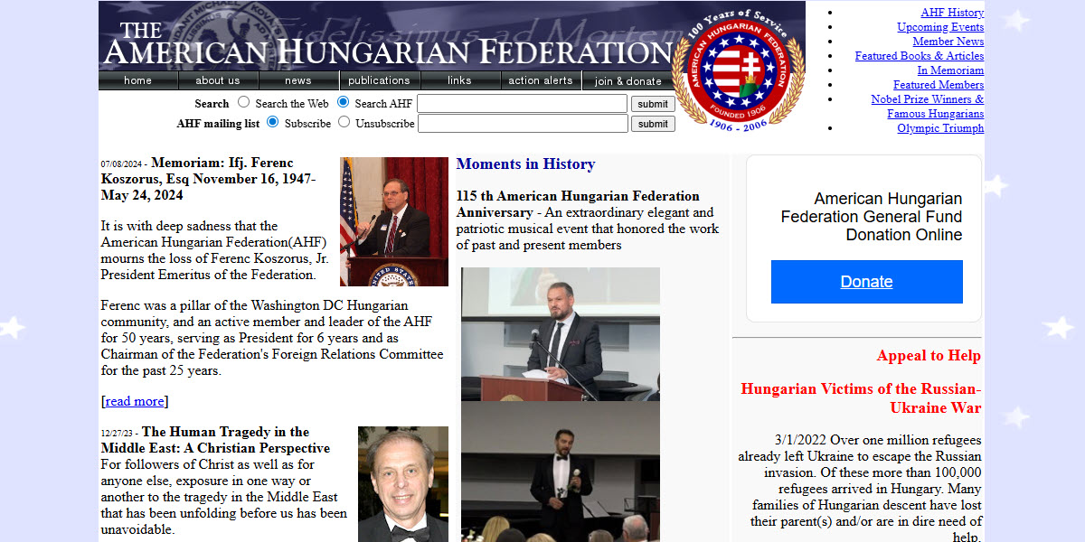 American Hungarian Federation -  industry in Washington DC
