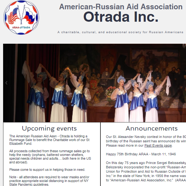 American-Russian Aid Association Otrada Inc. - Russian category in Chestnut Ridge NY