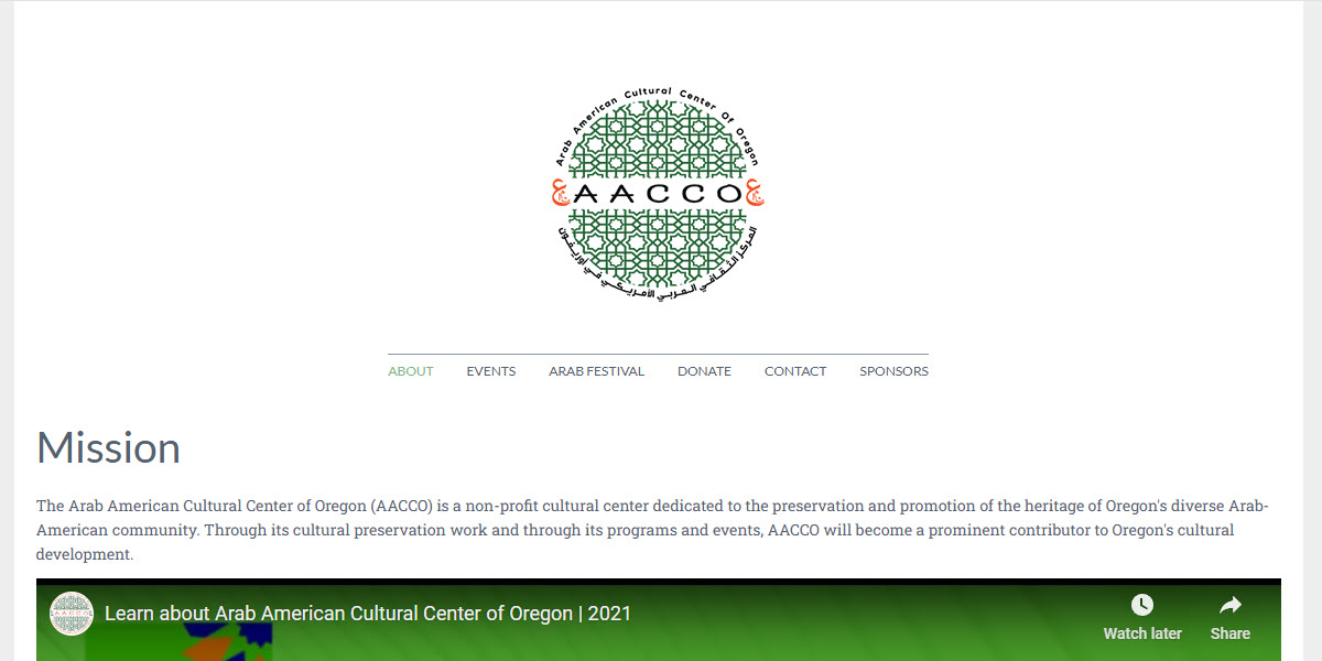 Arab American Cultural Center of Oregon -  industry in Portland OR