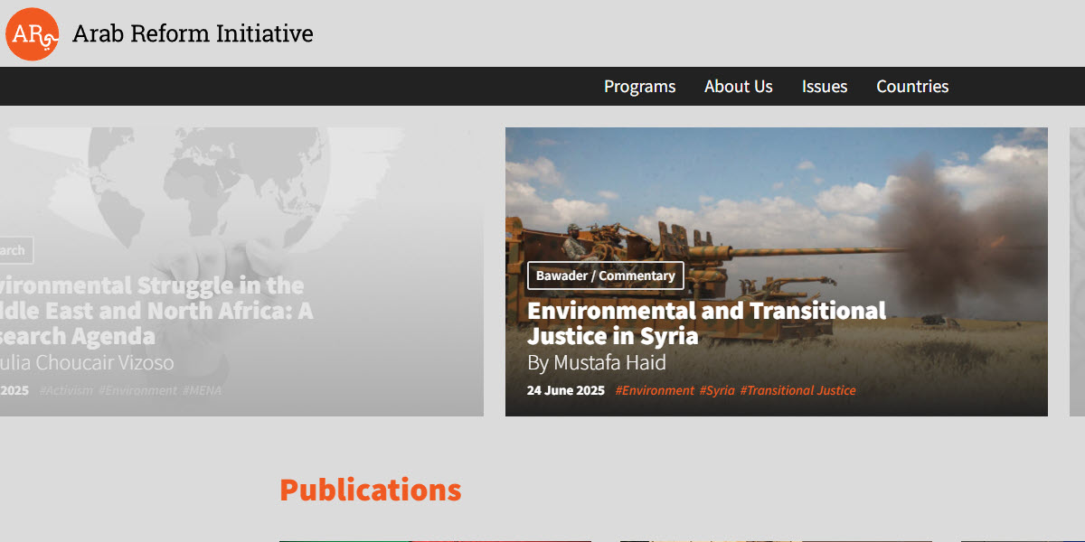 Arab Reform Initiative -  industry in Paris FR-J75