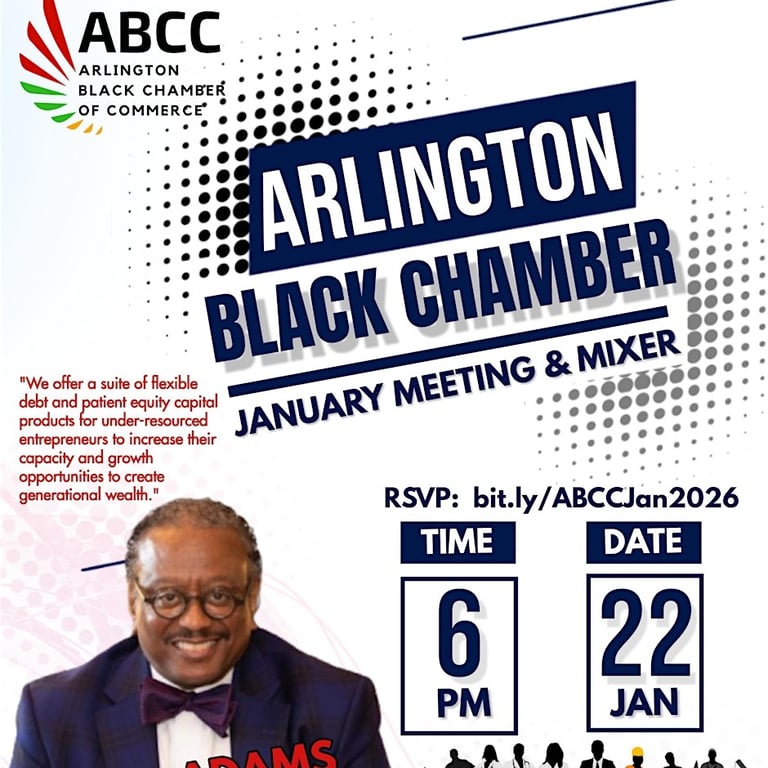 Arlington Black Chamber January Meeting & Networking Mixer