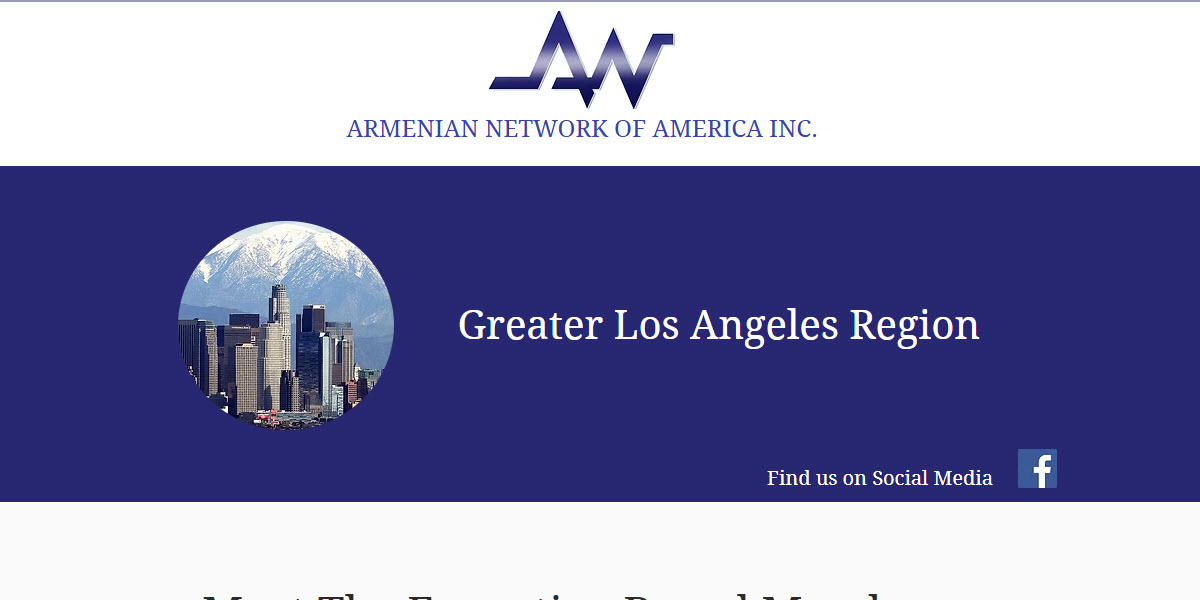 Armenian Network of America, Inc. Greater Los Angeles Region Chapter -  industry in Los Angeles CA