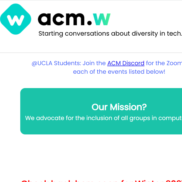 Association for Computing Machinery - Women at UCLA -  industry in Los Angeles CA