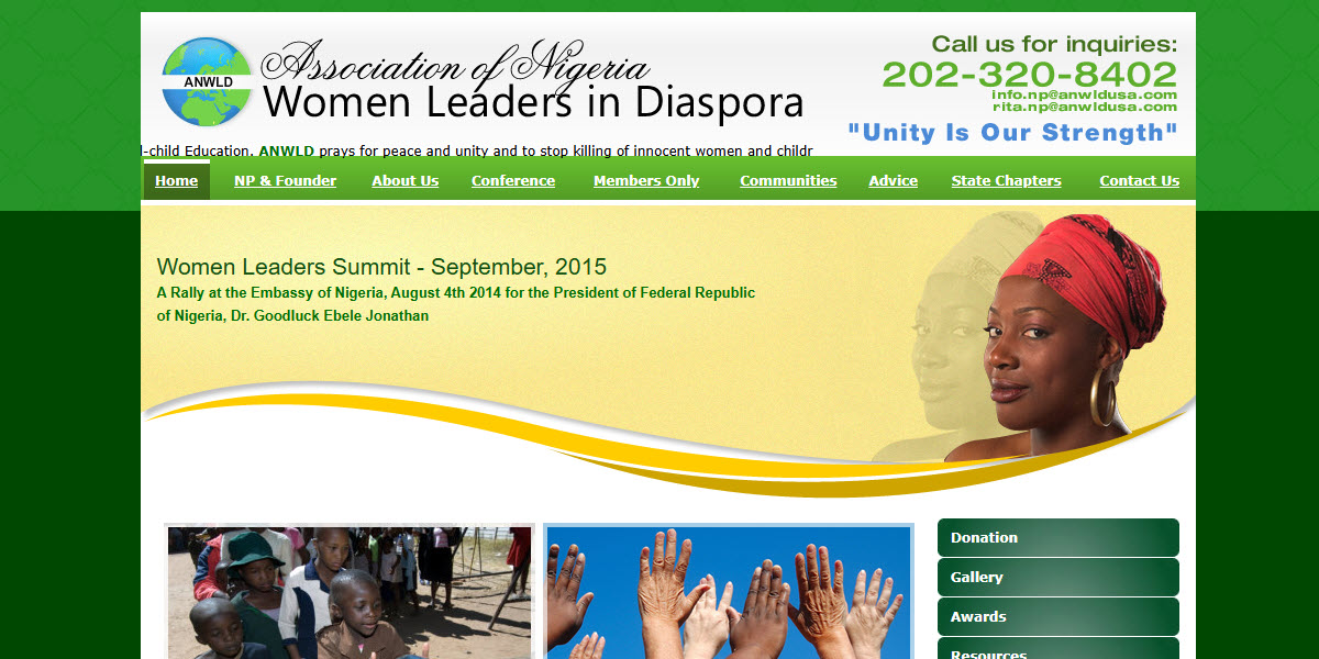 Association of Nigerian Women Leaders in Diaspora -  industry in Laurel MD