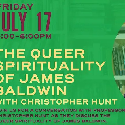 Author Talk: The Queer Spirituality of James Baldwin