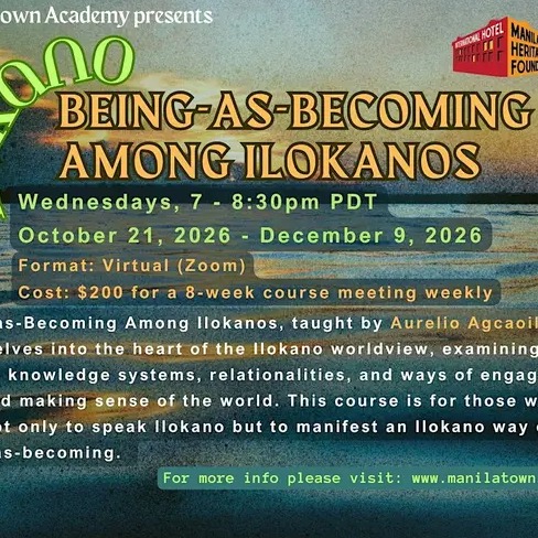 Being-as-Becoming Among Ilokanos with Aurelio Agcaoili, PhD