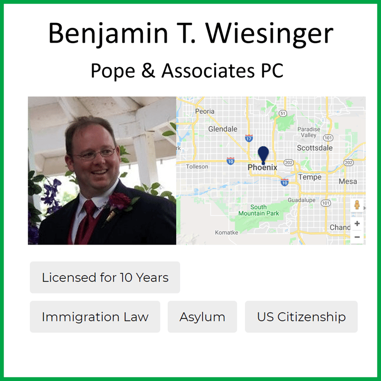 Benjamin T. Wiesinger - industry - in Phoenix, AZ