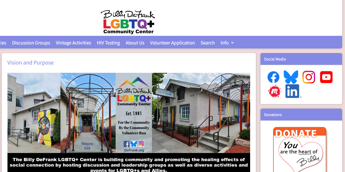 Billy DeFrank LGBT Community Center -  industry in San Jose CA