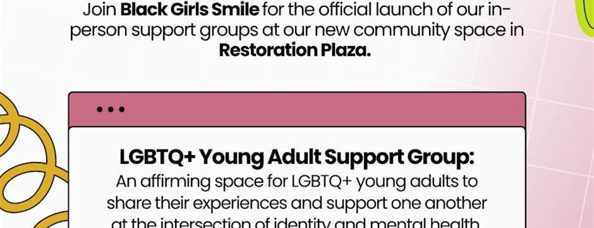 Black Girls Smile: In-Person LGBTQ+ Support Group -  industry in Brooklyn NY