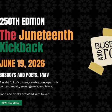 Black Gov Tech | Juneteenth Kickback at Busboys and Poets, 14&V!!