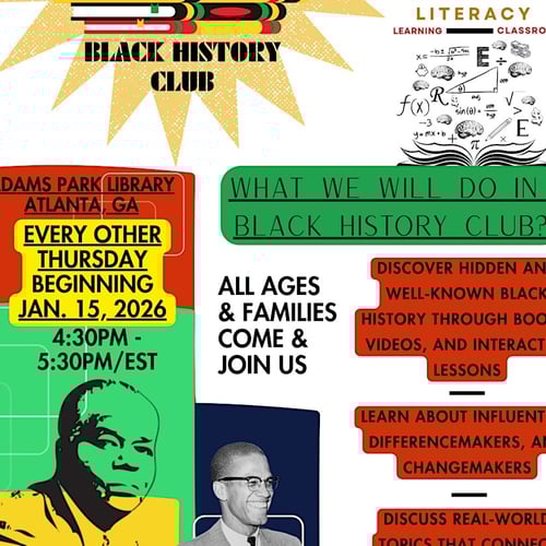 Black History Club with BAF & Fulton County Adams Park Library