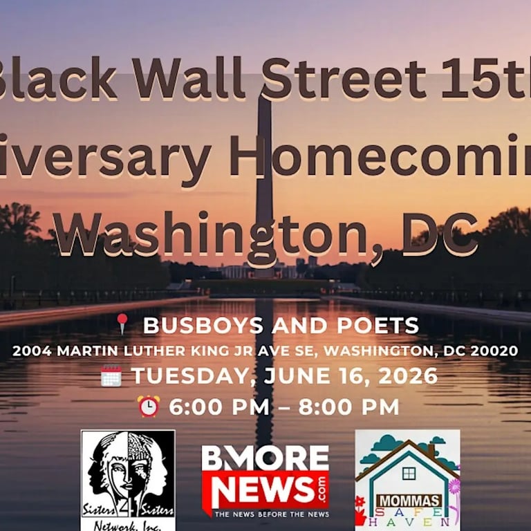 Black Wall Street Awards: 15th Anniversary Homecoming — Washington, DC