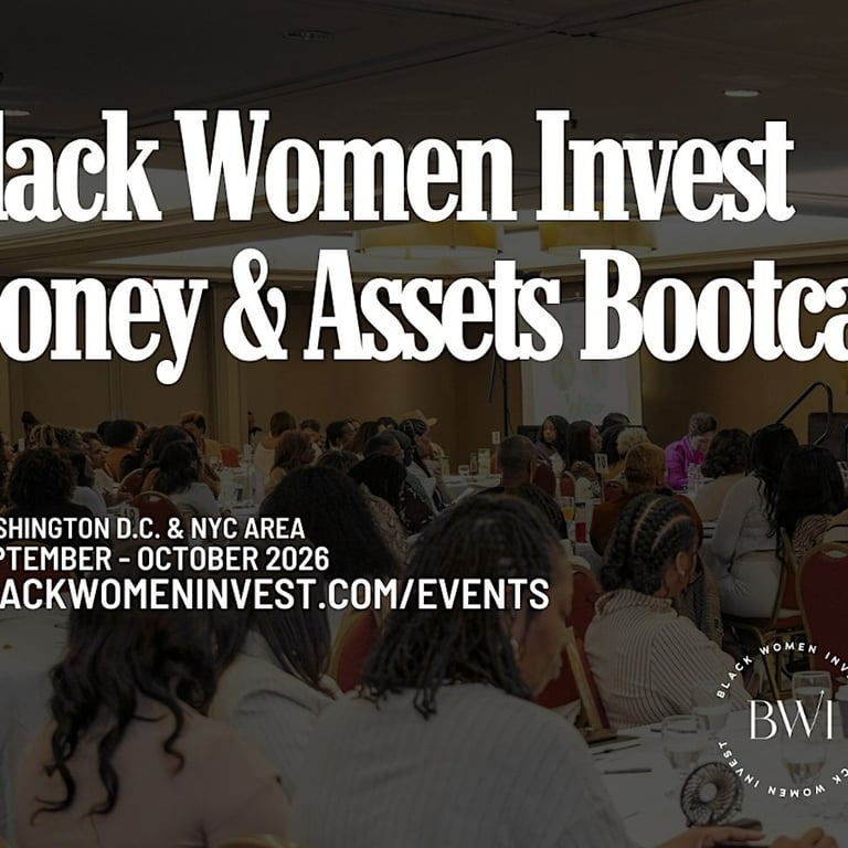Black Women Invest Washington D.C Bootcamp (Saturday)