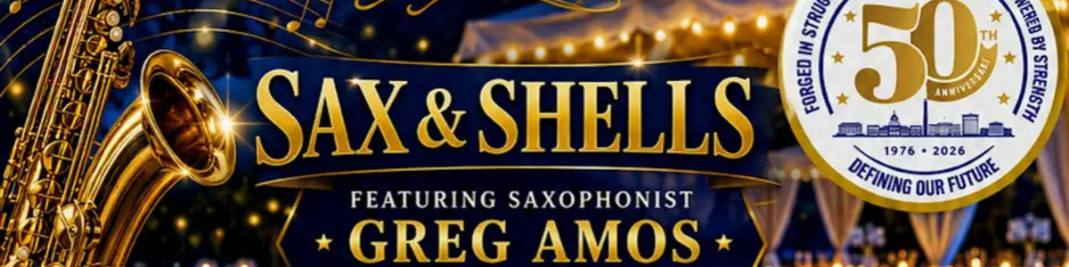 Blue & Gold Linen Affair - "Sax & Shells" -  industry in Richmond VA