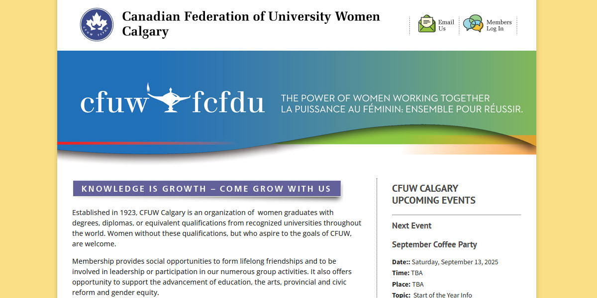 Canadian Federation of University Women Calgary -  industry in Calgary AB