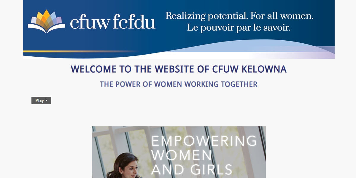 Canadian Federation of University Women Kelowna -  industry in Kelowna BC