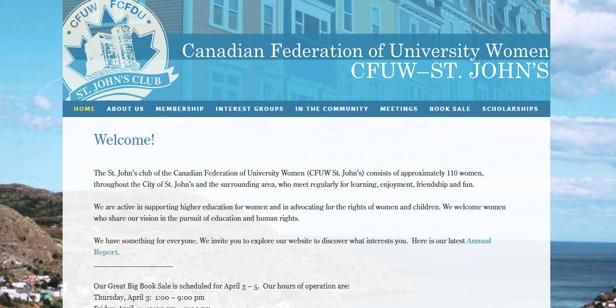 Canadian Federation of University Women St. Johnâ€™s -  industry in St. John's NL