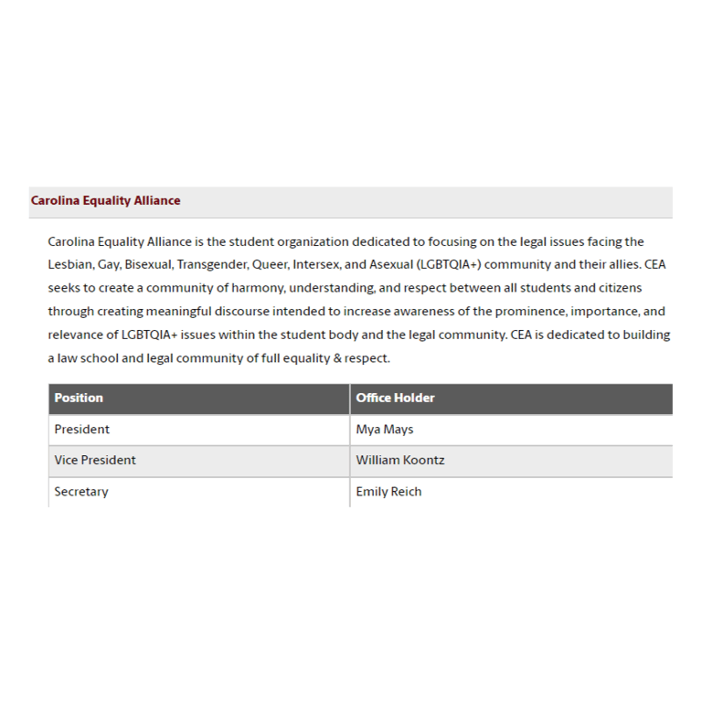 Carolina Equality Alliance