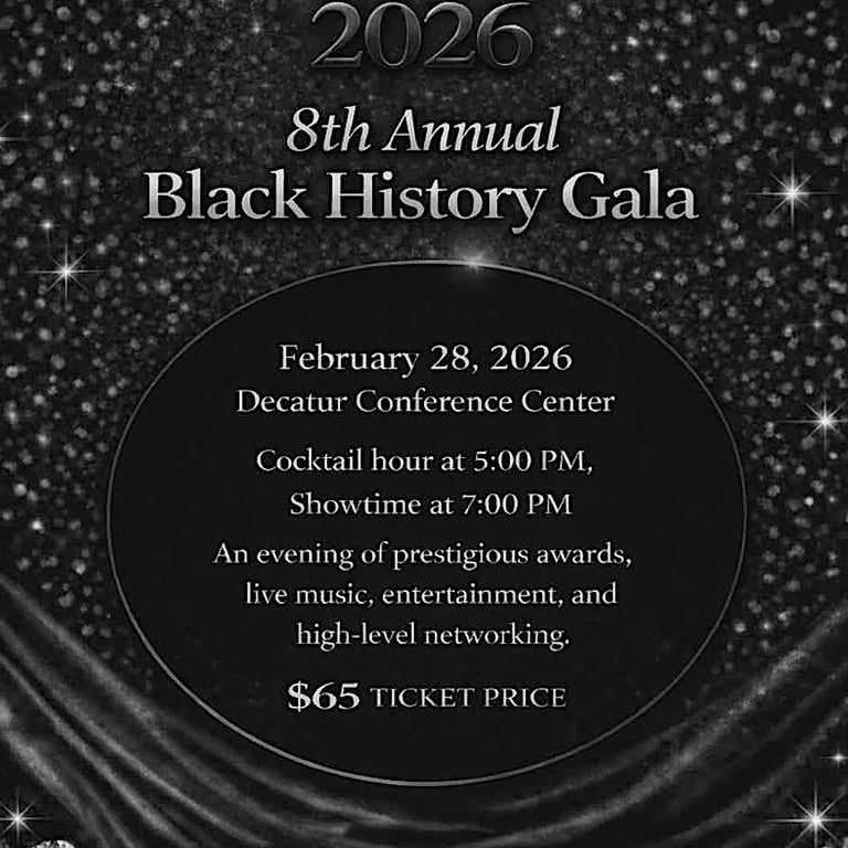 Celebrate Decatur's 8th Black History Gala Featuring Live Music and Awards