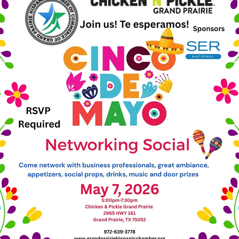 Cinco de Mayo Networking Social! Ven y conectate!