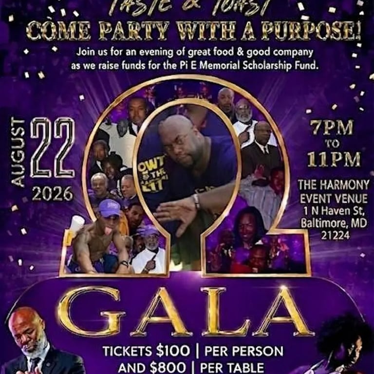 Come Party with a Purpose with the Alumni of UMES Pi Epsilon Chapter