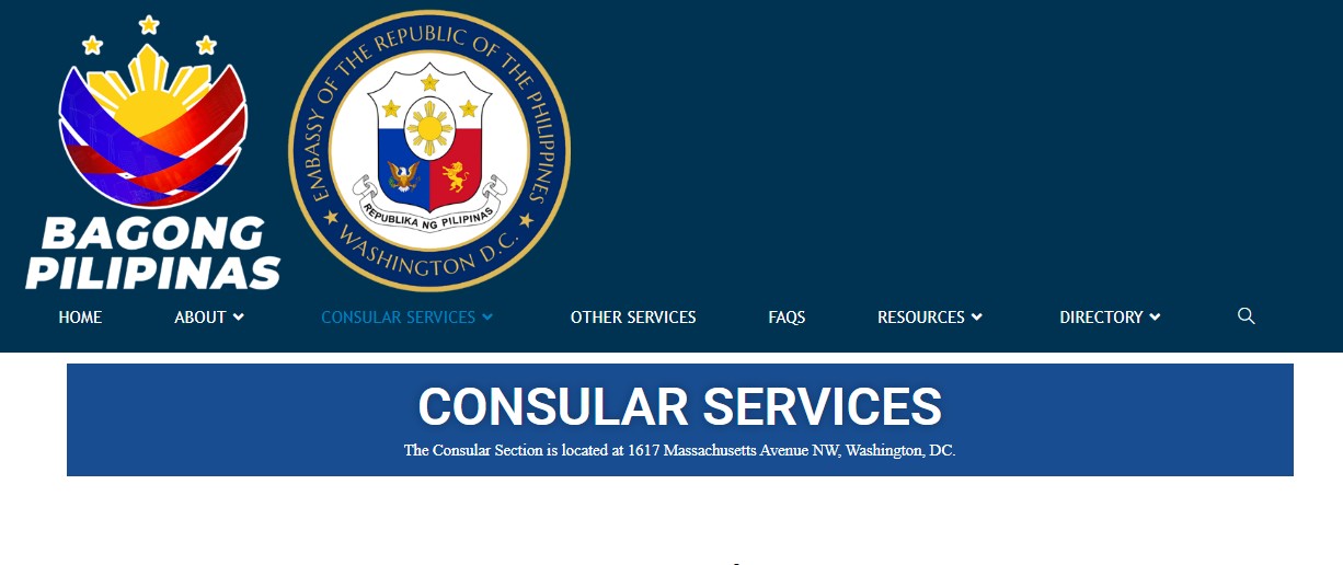 Consular Section of the Embassy of the Republic of the Philippines - Washington D.C. -  industry in Washington DC