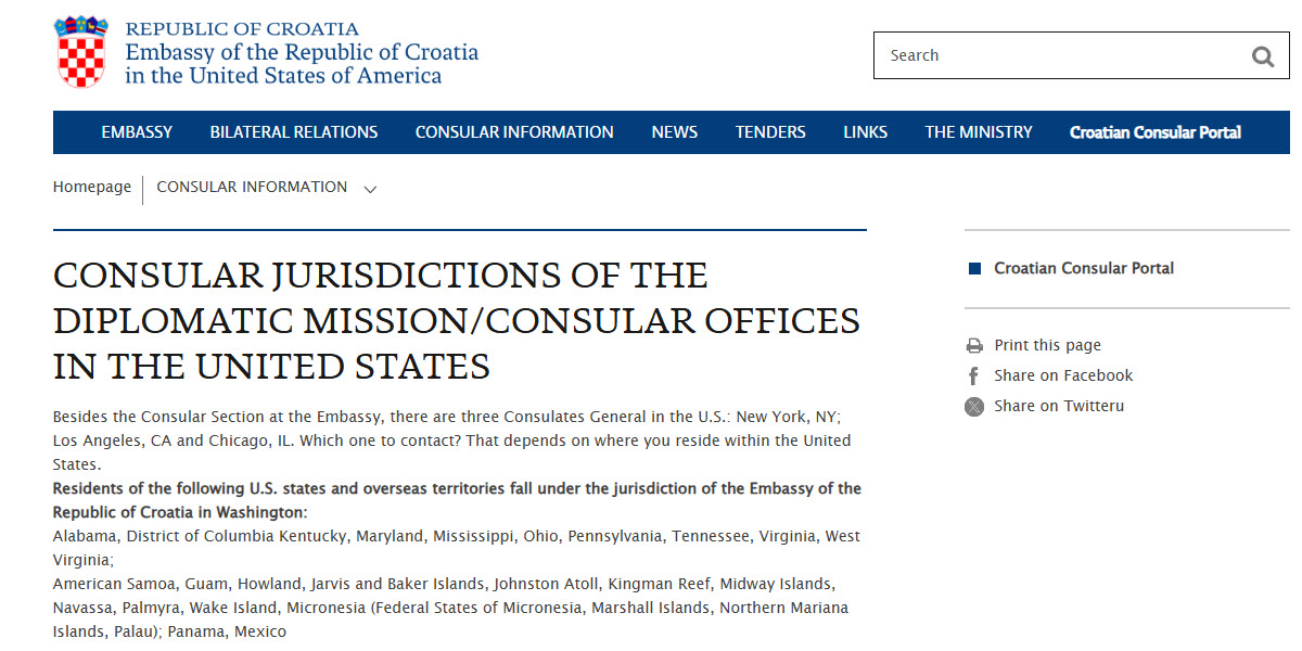 Consulate of the Republic of Croatia in Pittsburgh -  industry in Pittsburgh PA