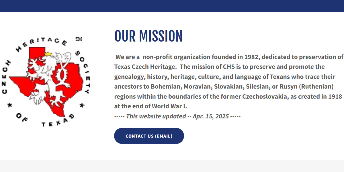 Czech Heritage Society of Texas -  industry in Houston TX