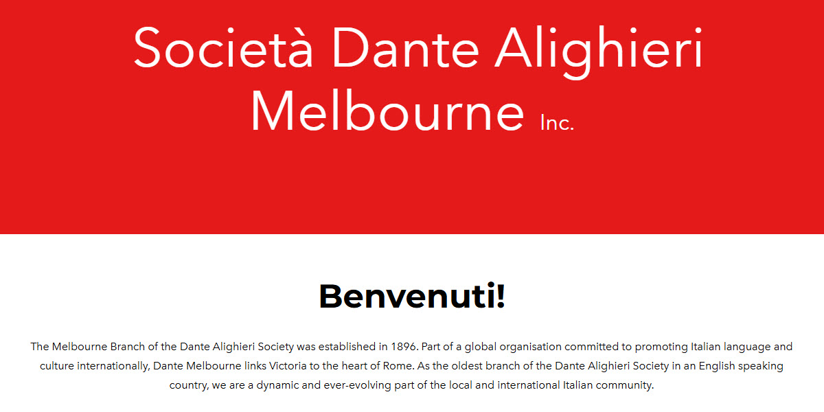 Dante Alighieri Society Melbourne Inc. -  industry in Carlton AU-VIC