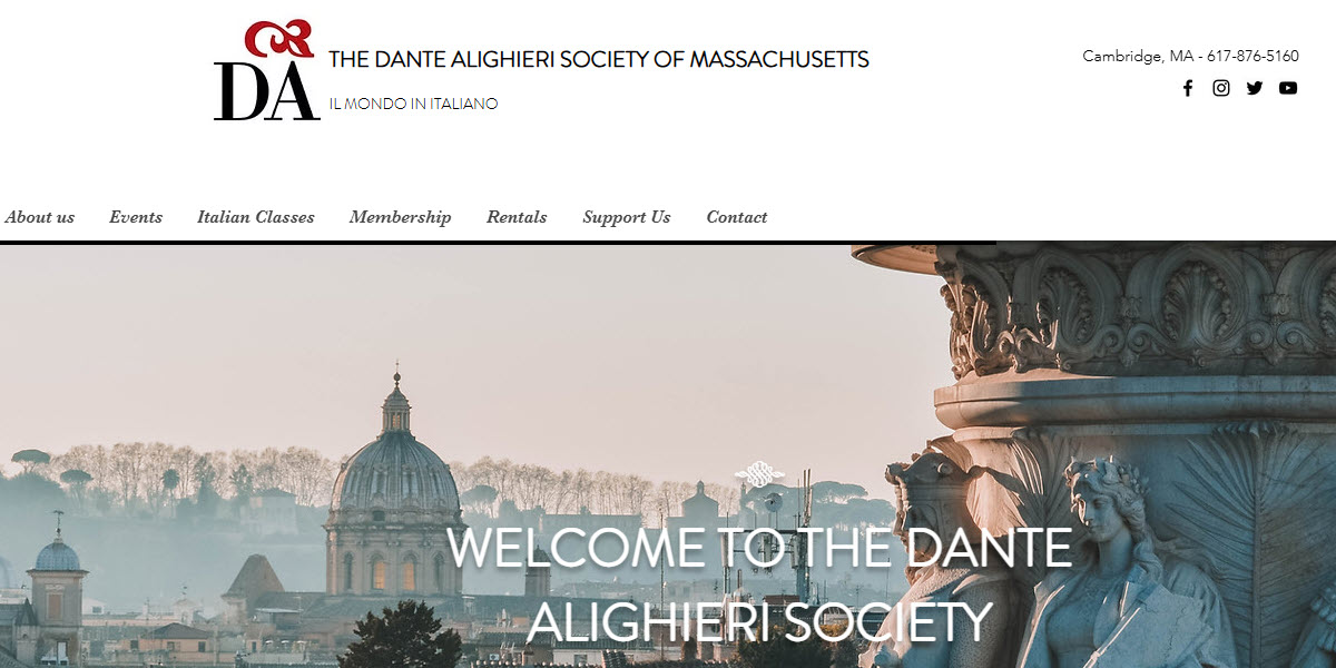 Dante Alighieri Society of Massachusetts -  industry in Cambridge MA