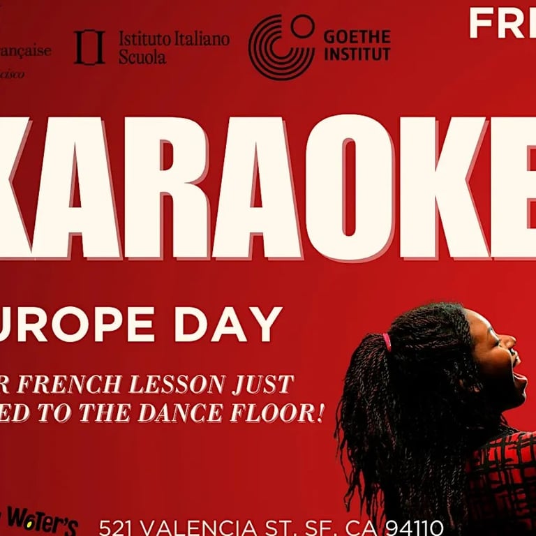 Europe Day Event: Karaoke Night at Muddy Waters!